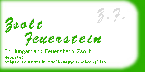 zsolt feuerstein business card